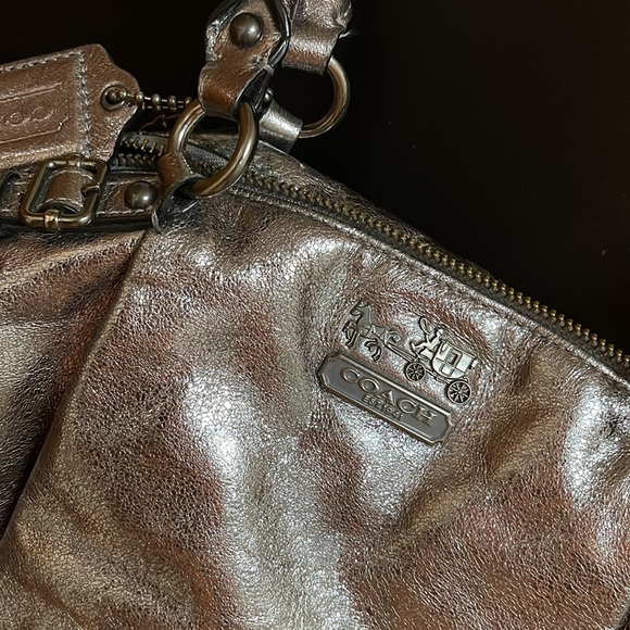 Coach Metalic Madison Satchel/ Lg Crossbody - Picture 2 of 13
